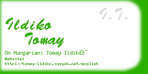 ildiko tomay business card